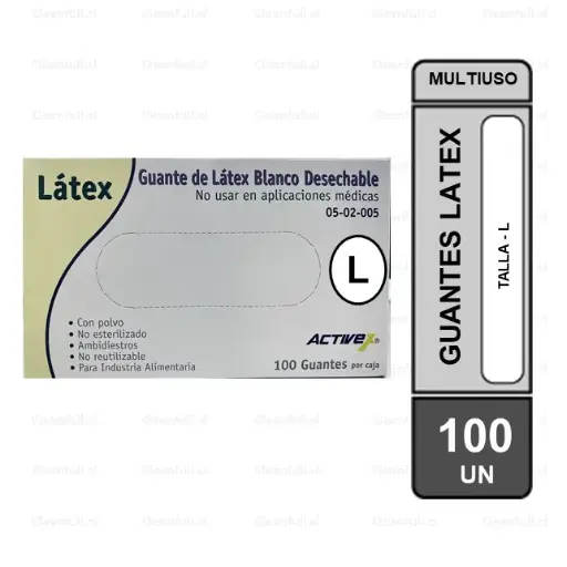 [AC0067] CAJA GUANTES EXAMINACION LATEX TALLA-L 100 UN