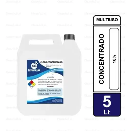 [LC0069] CLORO CONCENTRADO 10% -  5 LT 