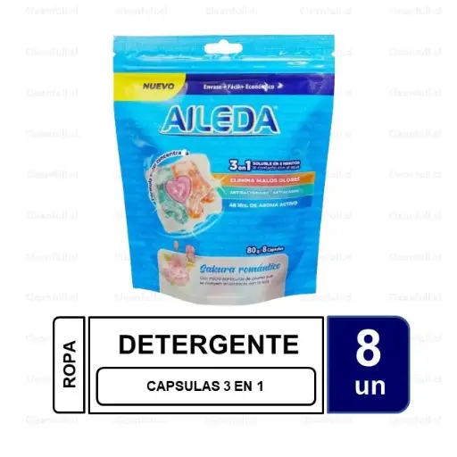 [DC0055] DETERGENTE CAPSULAS 3 EN 1 AILEDA 8 UN