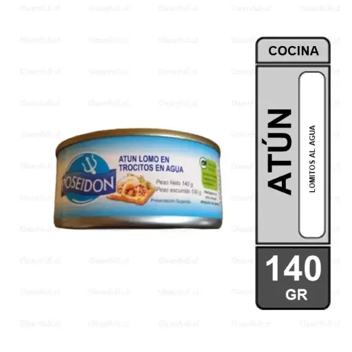 [AB0060] ATUN POSEIDON EN LOMITOS AL AGUA 140 GR