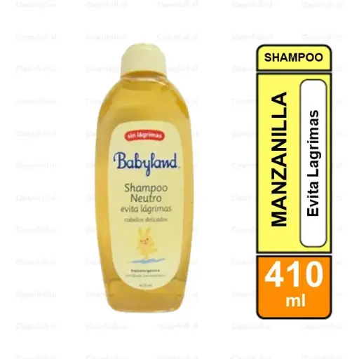 [SB3366] SHAMPOO BABYLAND EVITA LAGRIMAS  410 ML