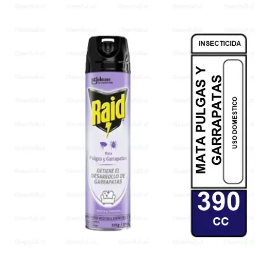 [IN2244] INSECTICIDA RAID MATA PULGAS Y GARRAPATAS 390 CC