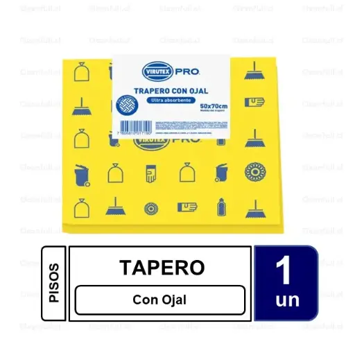 [AC5369] TRAPERO VIRUTEX PRO CON OJAL ULTRA ABSORBENTE 50X70 CM