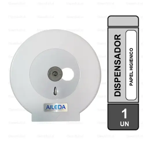 [EM2563] DISPENSADOR BLANCO AILEDA PAPEL HIGIENICO 