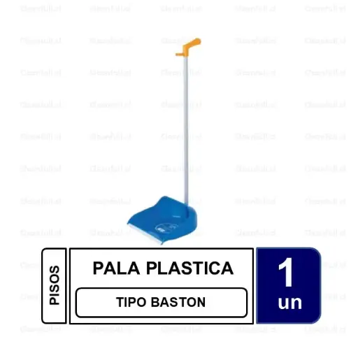[AC2563] PALA PARA BASURA PLASTICA AILEDA CON MANGO TIPO BASTON