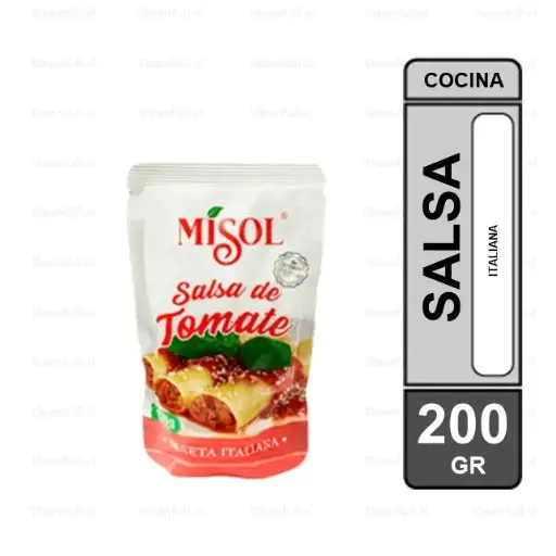 [AB0524] SALSA DE TOMATES ITALIANA MISOL 200 GR