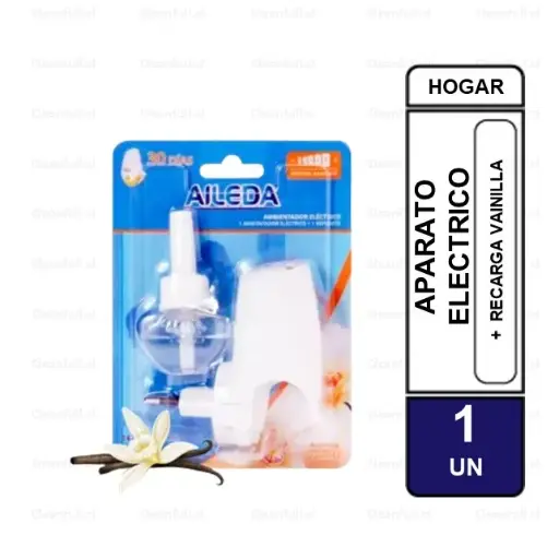 [AR6633] AMBIENTADOR AILEDA ELECTRICO + REPUESTO VAINILLA 20 ML