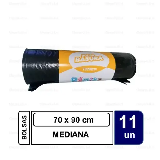 [BS6501] BOLSA BASURA ROMIKY MEDIANA 70 X 90 10+1UN