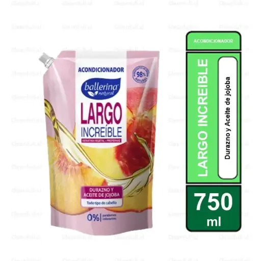 [HG0099] ACONDICIONADOR BALLERINA LARGO INCREIBLE DOYPACK 750 ML
