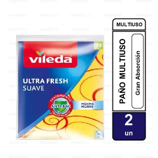 [AC0884] PAÑO VILEDA ULTRA FRESH SUAVE 2UN 