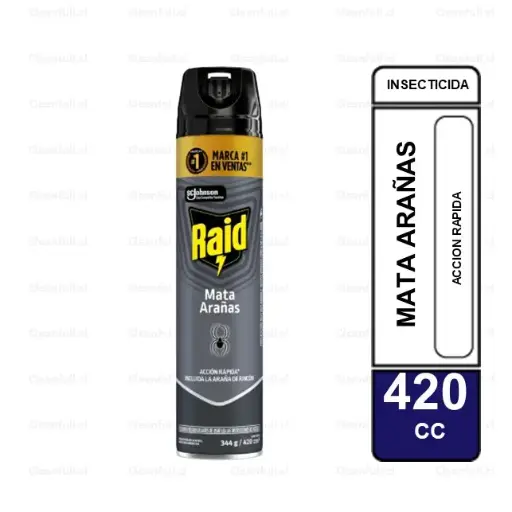 [IN0099] INSECTICIDA RAID MATA ARAÑAS 420CC