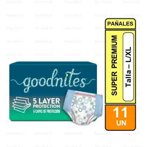 [PÑ0002] PAÑALES GOODNITES PANTS UNISEX L / XL 11 UN