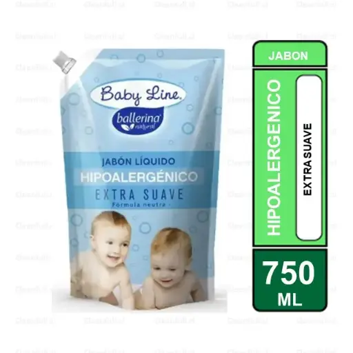[JB0166] JABON LIQUIDO BALLERINA HIPOALERGENICO BABY LINE 750 ML