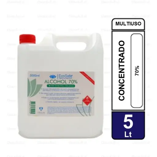 [AG1110] ALCOHOL GEL ECOSAFE 70% 5 LT 