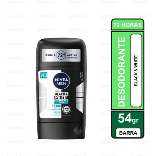 [DD0701] DESODORANTE NIVEA EN BARRA B&W FRESH 54 GR