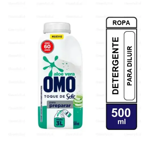 [DL1440] DETERGENTE LIQUIDO OMO CON ALOE VERA PARA DILUIR 500ML