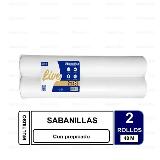 [AD0066]  SABANILLA DE PAPEL 2UN 48 MT LIVE CON PREPICADO