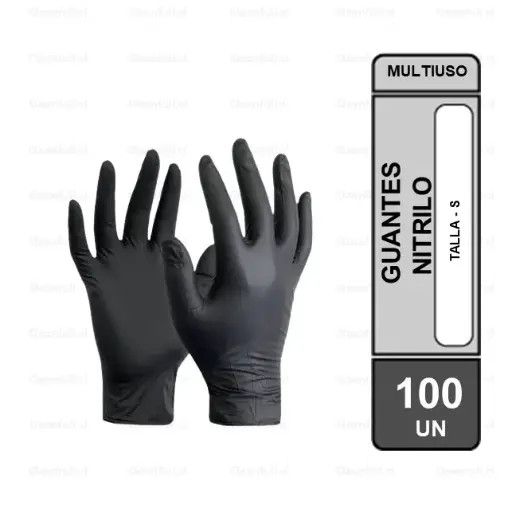 [ACC8844] CAJA GUANTE NITRILO EXAMINACION NEGRO T - S