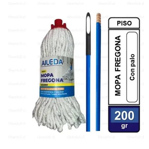 [AC8310] MOPA AILEDA FREGONA 200 GR CON PALO